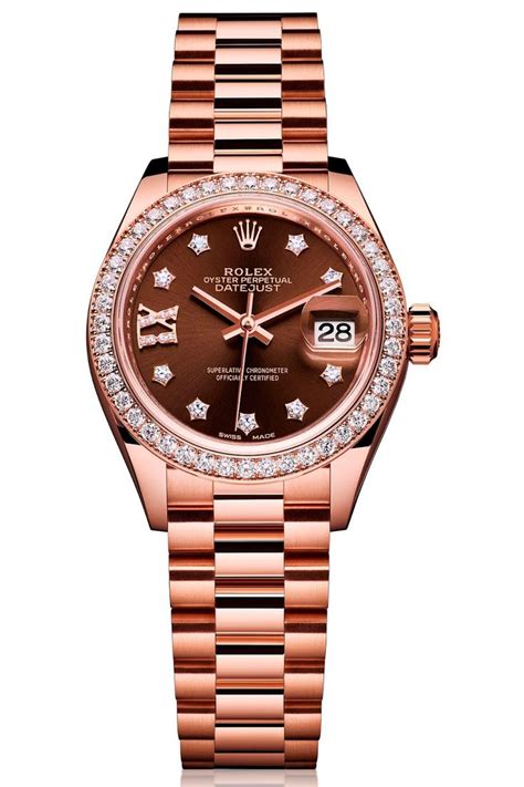 rolex rose gold women's watch.